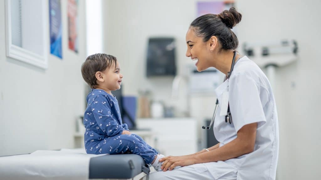 Nurse with Toddler