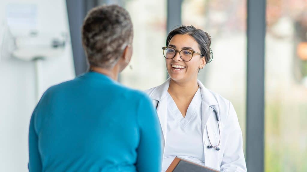 Doctor talking to Patient